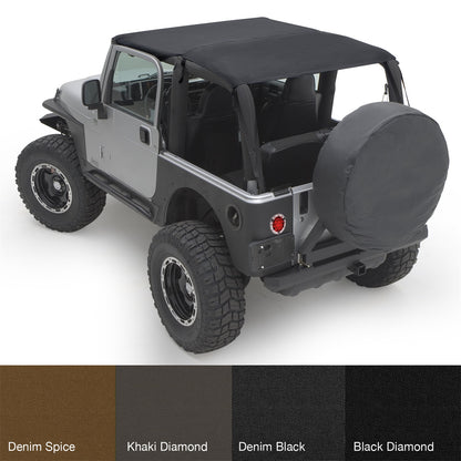 SMITTYBILT | Extended Top Black Diamond 97-06 Wrangler TJ Smittybilt |93635