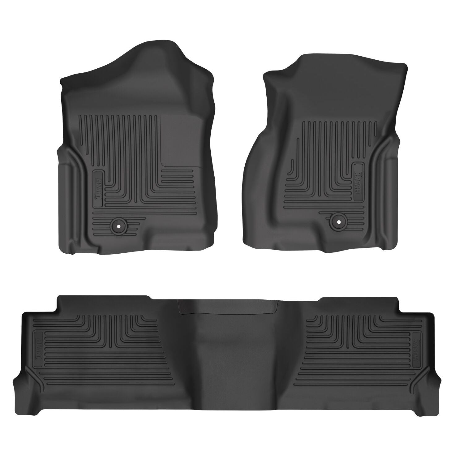 Husky Liners | Weatherbeater Front & 2nd Seat Floor Liners For 2001-2006 Silverado/Sierra 1500/1500 HD Husky Liners | 93891