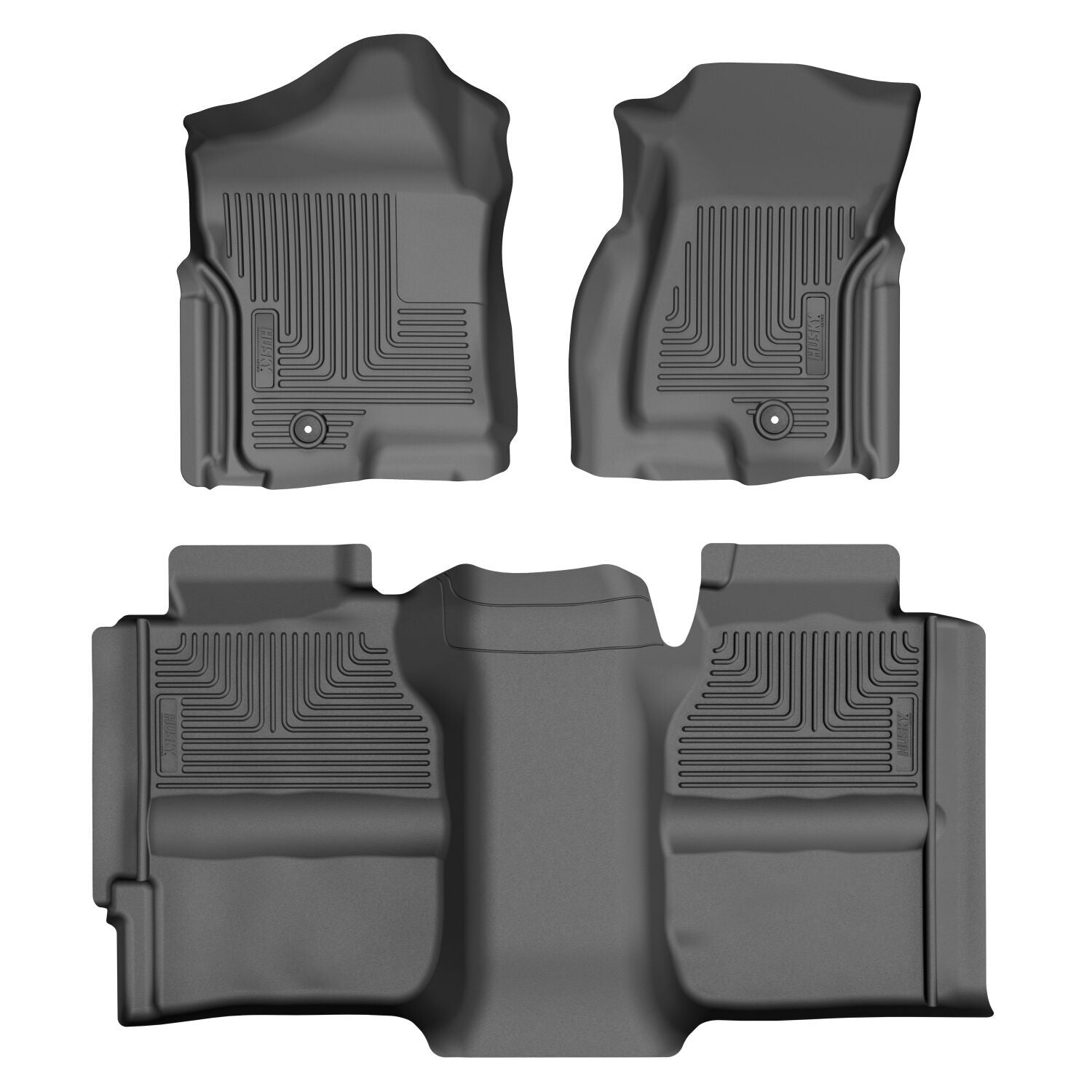 Husky Liners | Weatherbeater Front & 2nd Seat Floor Liners For 1999-2007 Silverado/Sierra 1500/2500 HD/3500 Husky Liners | 93901