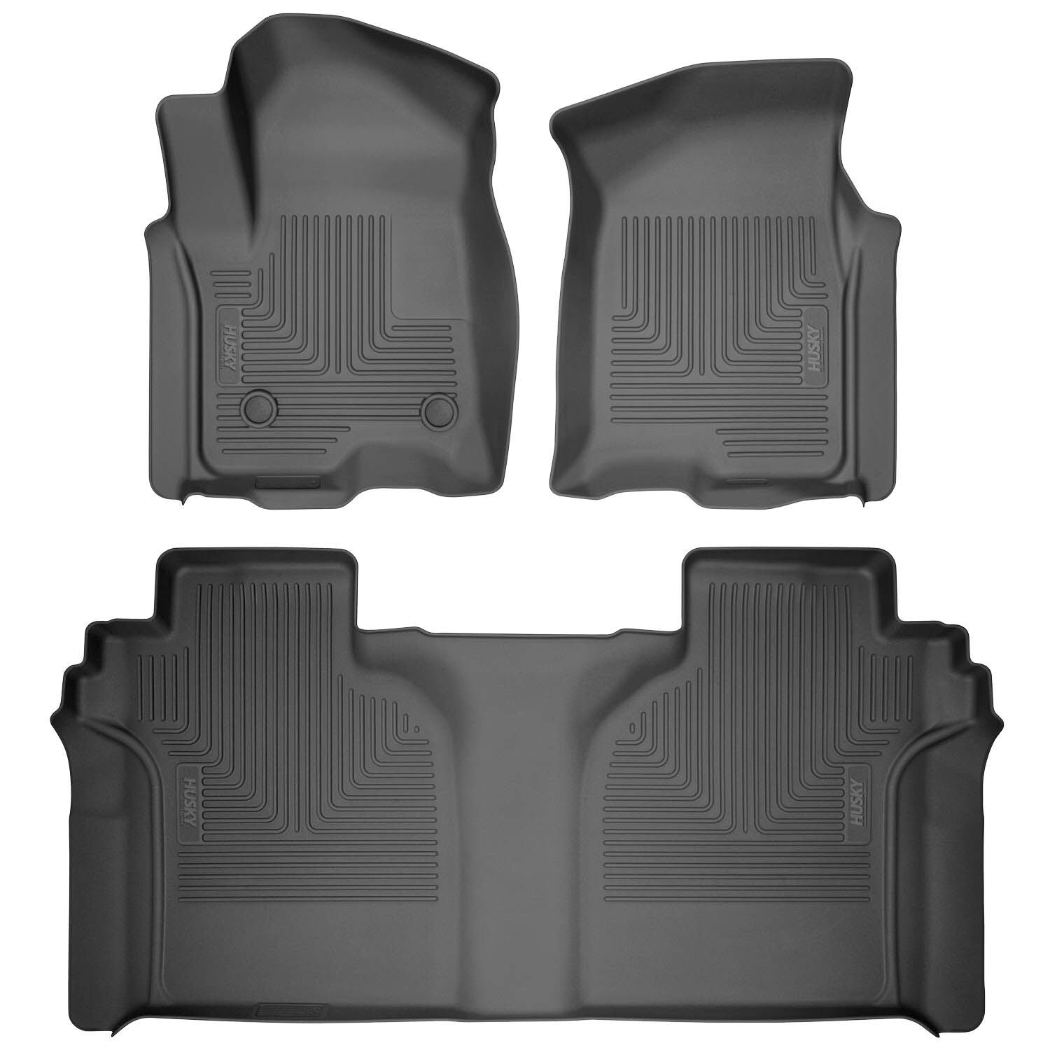 Husky Liners | Weatherbeater Front & 2nd Seat Floor Liners For 2015-2024 F-150 Lightning Husky Liners | 94041