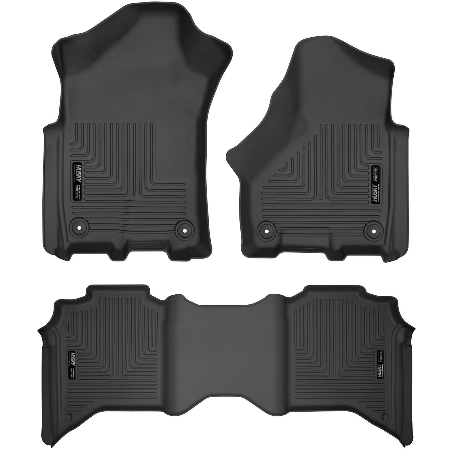 Husky Liners | Weatherbeater Front & 2nd Seat Floor Liners For 2019-2024 RAM 2500/3500 Husky Liners | 94111 image