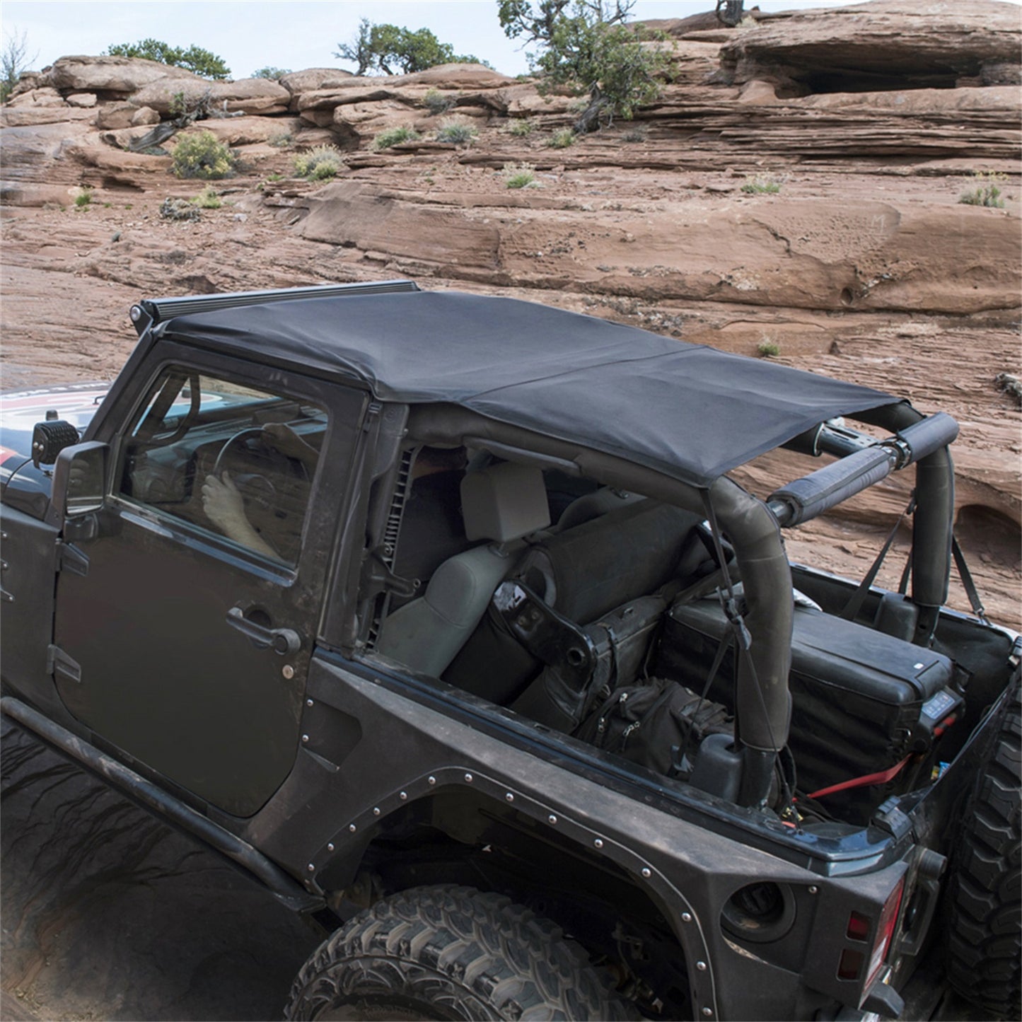 SMITTYBILT | Extended Top Black Diamond 2007-2018 Jeep Wrangler Jeep JK 2 Door Smittybilt |94135