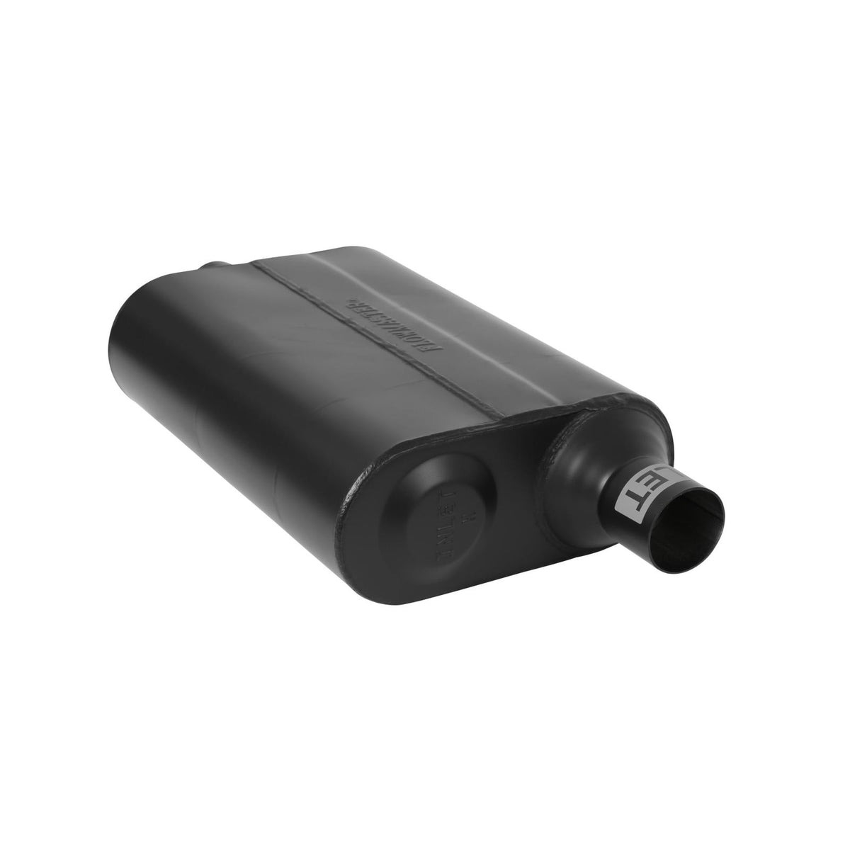 FLOWMASTER 40 Series Delta Flow Chambered Muffler 40 Delta Flow 2.00 Offset In 2.00 Center Out Aggressive Sound