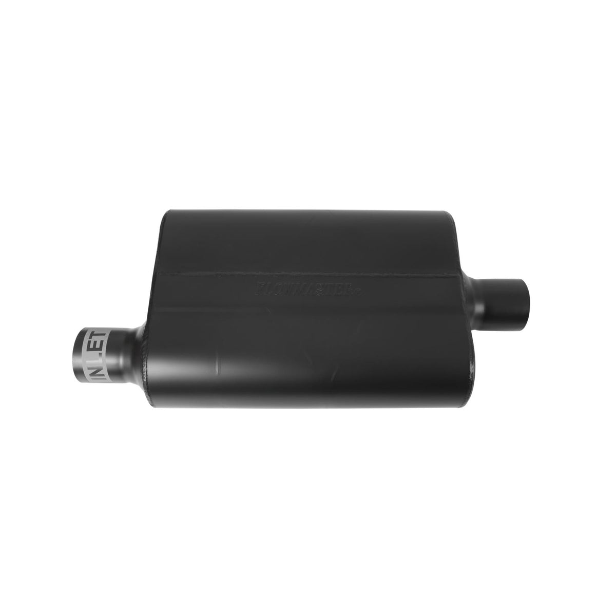 FLOWMASTER 40 Series Delta Flow Chambered Muffler 40 Delta Flow 2.25 Offset In 2.25 Center Out Aggressive Sound
