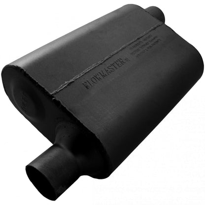 FLOWMASTER 40 Series Delta Flow Chambered Muffler 40 Delta Flow 2.25 Offset In 2.25 Offset Out Aggressive Sound