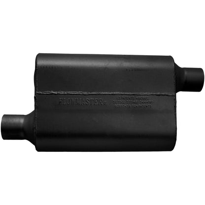 FLOWMASTER 40 Series Delta Flow Chambered Muffler 40 Delta Flow 2.25 Offset In 2.25 Offset Out Aggressive Sound