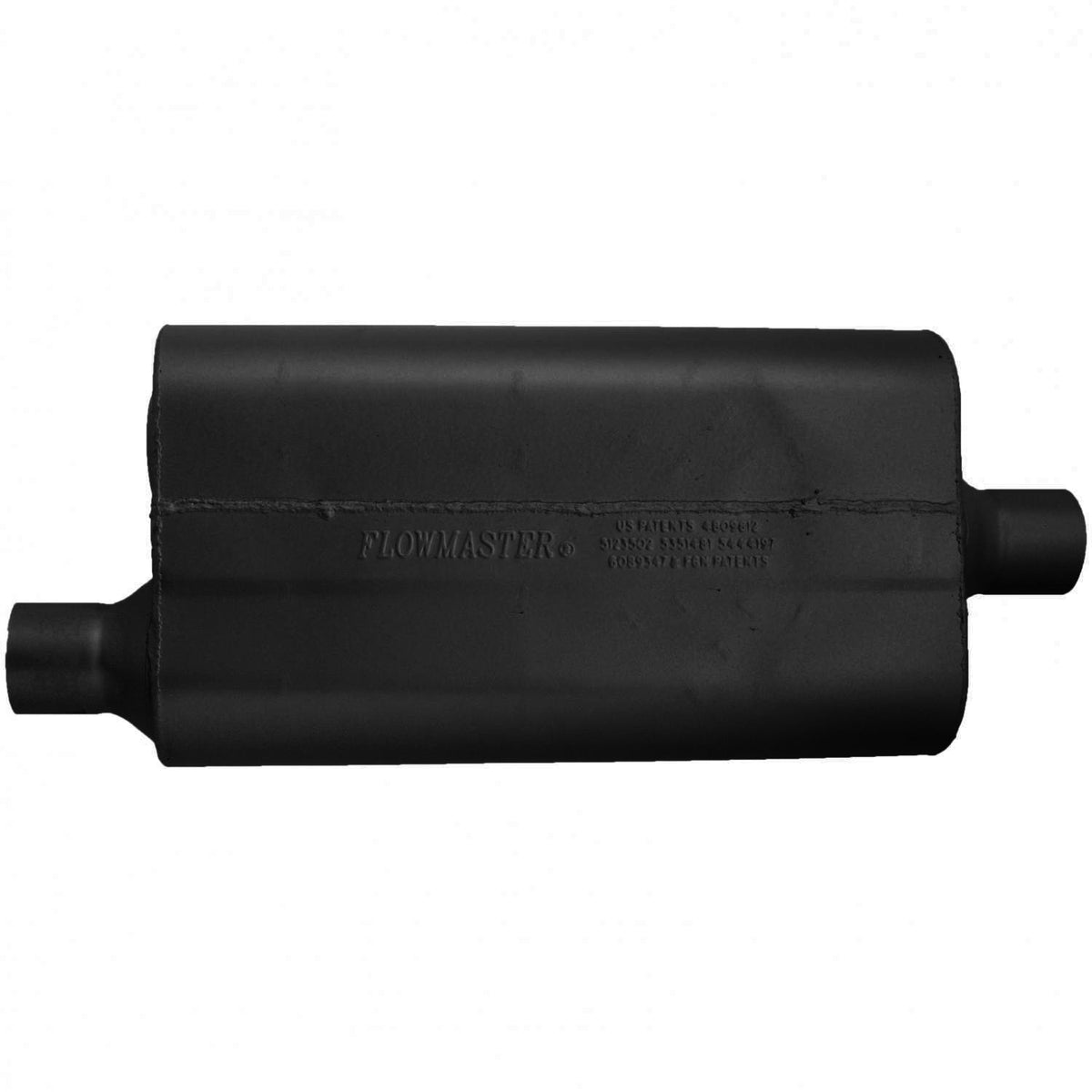 FLOWMASTER 50 Series Delta Flow Chambered Muffler 50 Delta Flow 2.25 Offset In 2.25 Center Out Moderate Sound