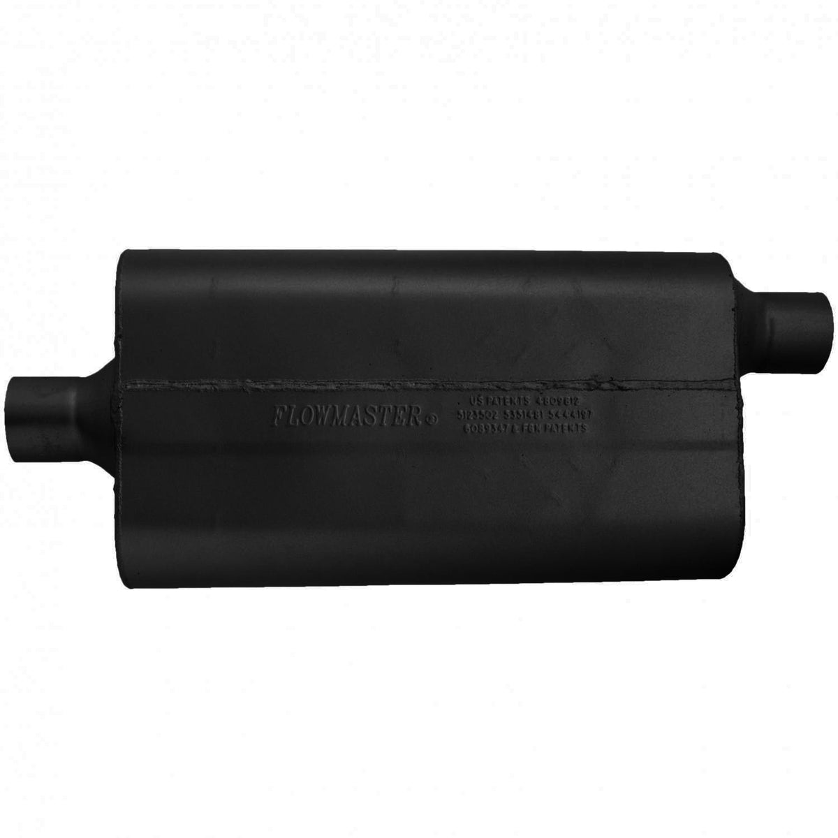 FLOWMASTER 50 Series Delta Flow Chambered Muffler 50 Delta Flow 2.25 Center In 2.25 Offset Out Moderate Sound