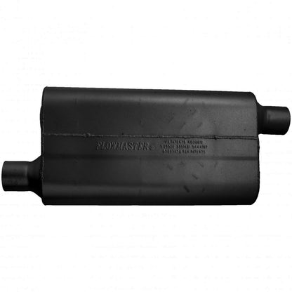 FLOWMASTER 50 Series Delta Flow Chambered Muffler 50 Delta Flow 2.25 Offset In 2.25 Offset Out Moderate Sound