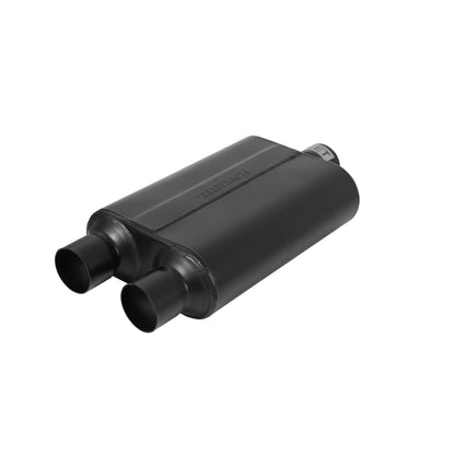 FLOWMASTER 40 Series Delta Flow Chambered Muffler 40 Delta Flow 2.50 Center In 2.50 Dual Out Aggressive Sound
