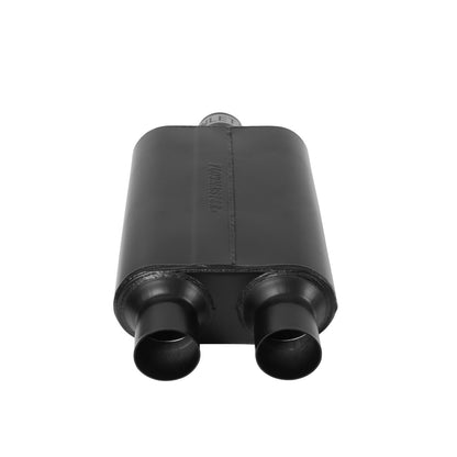 FLOWMASTER 40 Series Delta Flow Chambered Muffler 40 Delta Flow 2.50 Center In 2.50 Dual Out Aggressive Sound