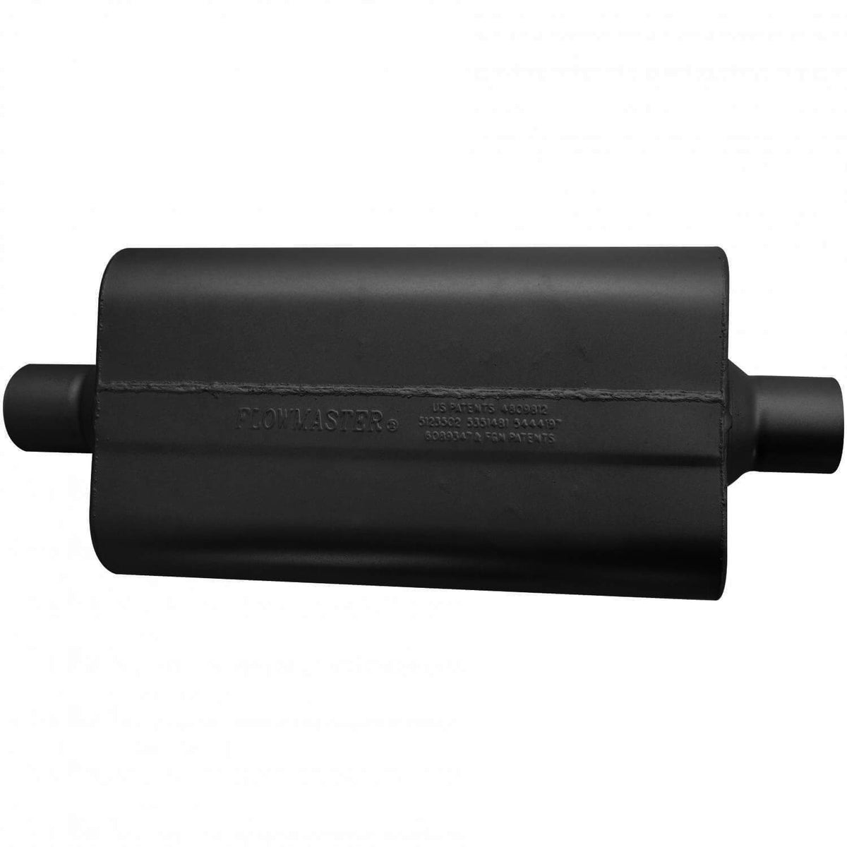 FLOWMASTER 50 Series Delta Flow Chambered Muffler 50 Delta Flow 2.50 Center In 2.50 Center Out Moderate Sound