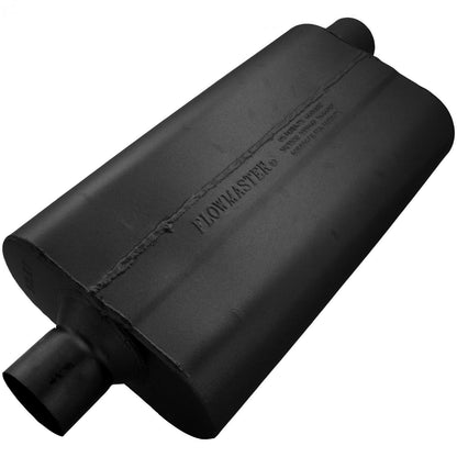 FLOWMASTER 50 Series Delta Flow Chambered Muffler 50 Delta Flow 2.50 Center In 2.50 Offset Out Moderate Sound