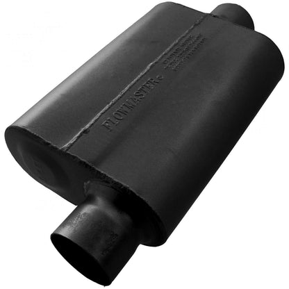 FLOWMASTER 40 Series Delta Flow Chambered Muffler 40 Delta Flow 3.00 Offset In 3.00 Center Out Aggressive Sound