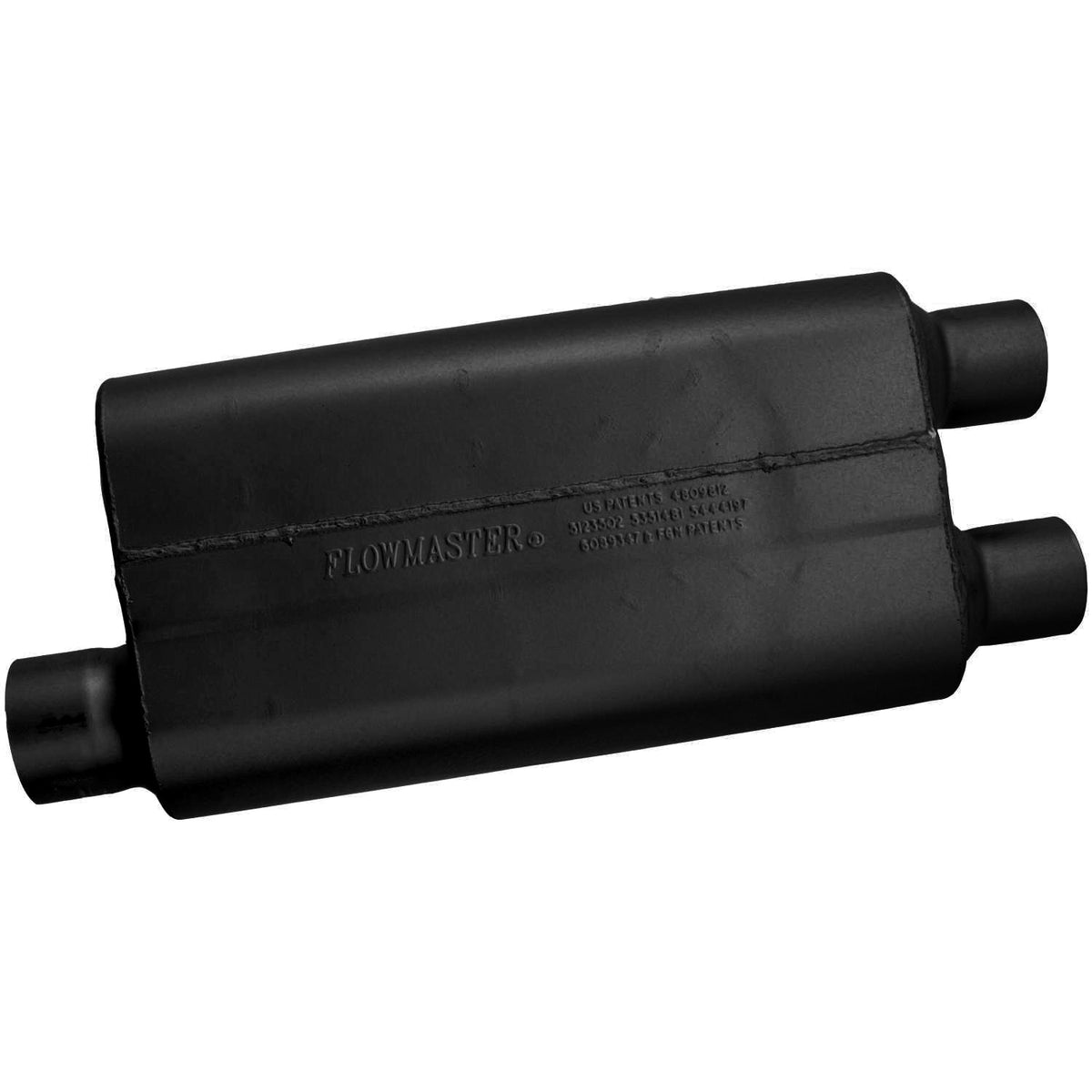 FLOWMASTER 50 Series Delta Flow Chambered Muffler 50 Delta Flow 3.00 Offset In 2.50 Dual Out Moderate Sound