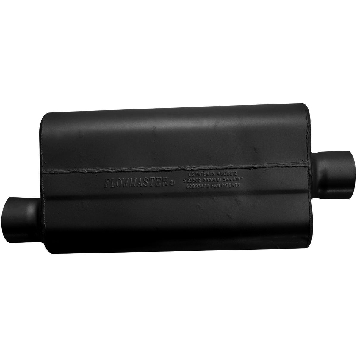 FLOWMASTER 50 Series Delta Flow Chambered Muffler 50 Delta Flow 3.00 Offset In 3.00 Center Out Moderate Sound