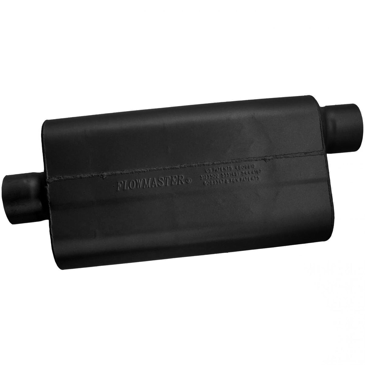 FLOWMASTER 50 Series Delta Flow Chambered Muffler 50 Delta Flow 3.00 Center In 3.00 Offset Out Moderate Sound
