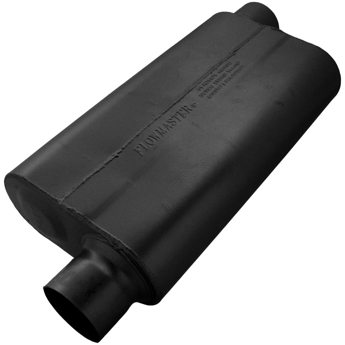FLOWMASTER 50 Series Delta Flow Chambered Muffler 50 Delta Flow 3.00 Offset In 3.00 Offset Out Moderate Sound