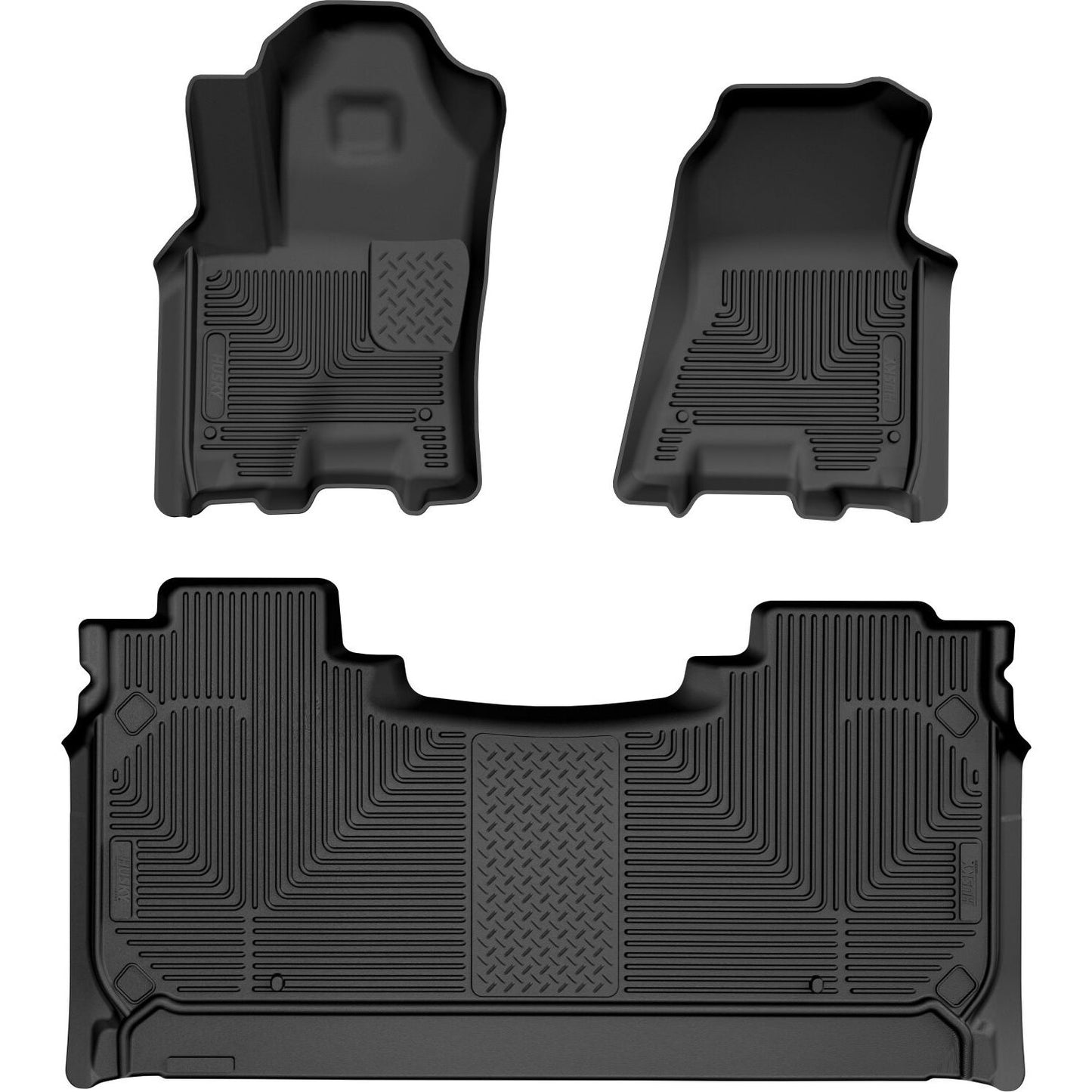 Husky Liners | Weatherbeater Front & 2nd Seat Floor Liners For 2025 RAM 1500 Crew Cab Black Husky Liners | 94491