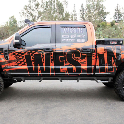 Westin HDX Stainless Drop Wheel-to-Wheel Nerf Steps 2017-2022 Ford F-250/350 Crew Cab (6.75' Bed)