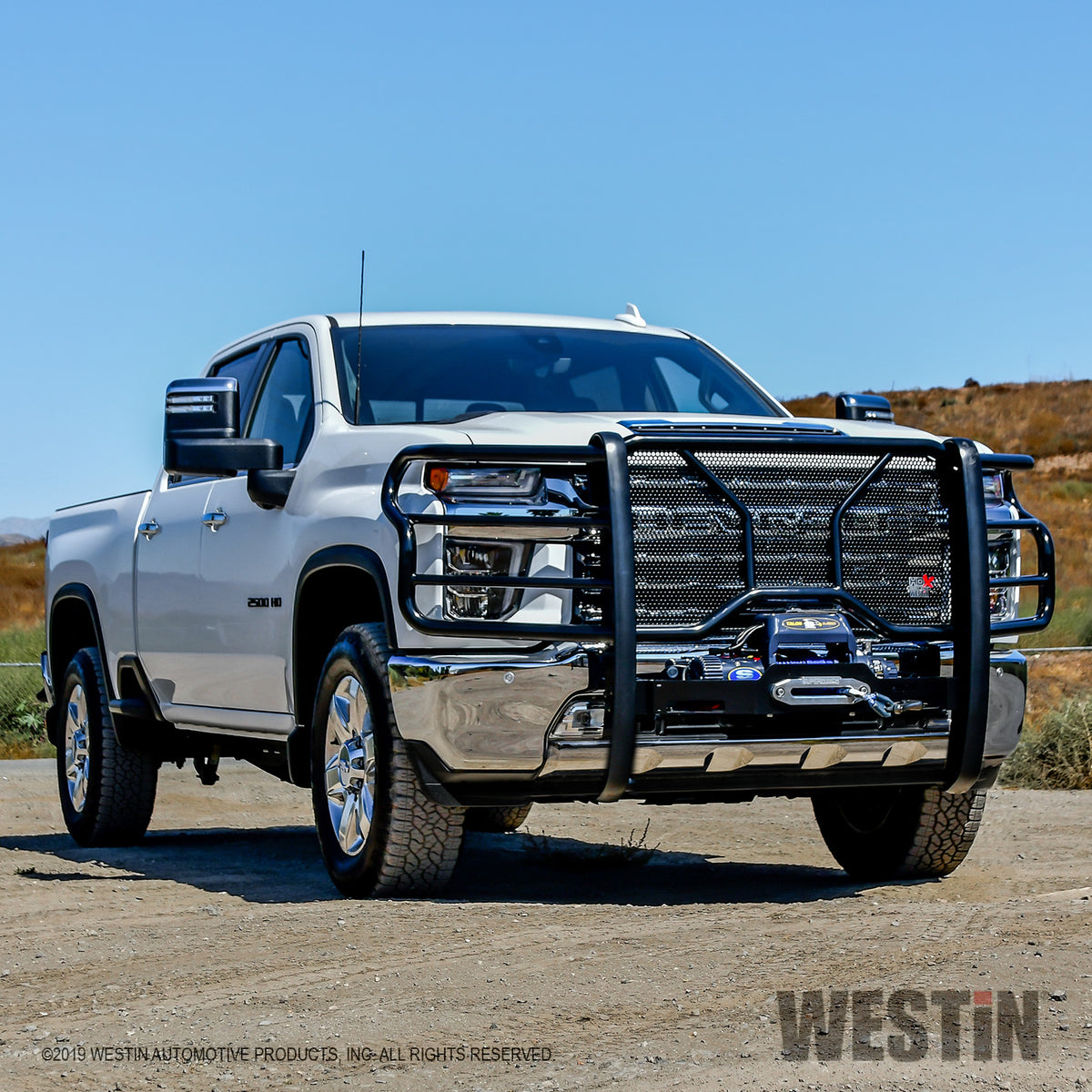 Westin HDX Winch Mount Grille Guard 2020-2024 Chevy Silverado 2500/3500