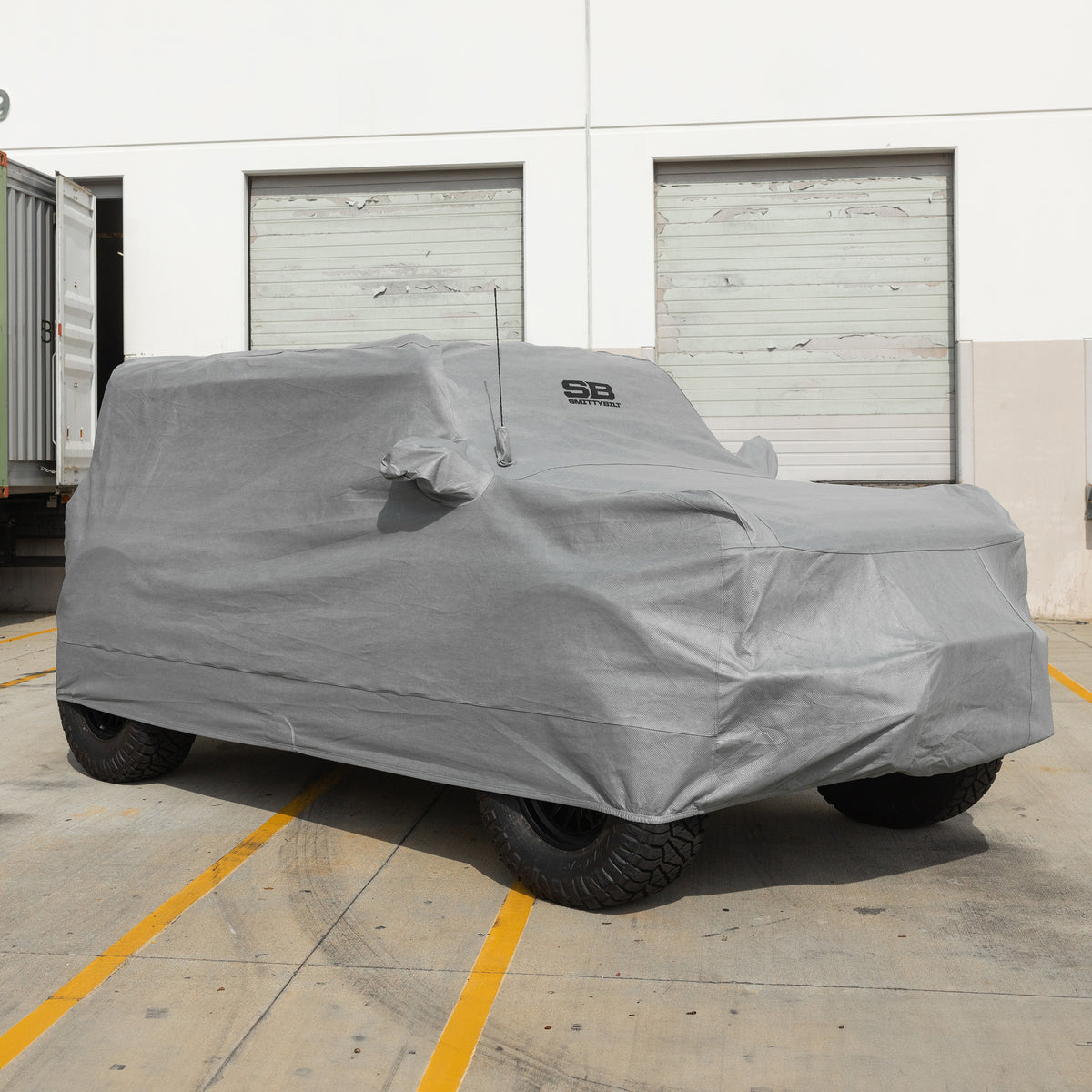 Full Car Cover w/ Storage Bag, Lock & Cable – Gray (21+ Bronco 4DR) view 2