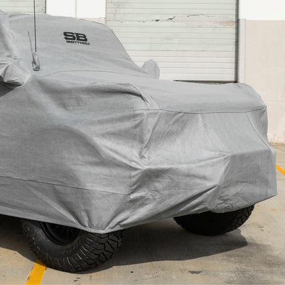 Full Car Cover w/ Storage Bag, Lock & Cable – Gray (21+ Bronco 4DR) view 3