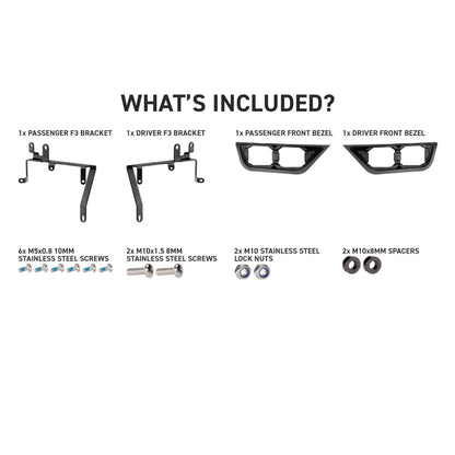Morimoto 4Banger Fog Brackets: 21-23 Ford F-150 (Set)