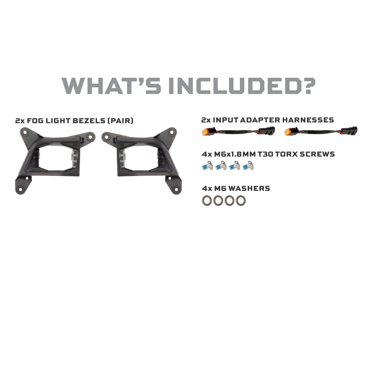 Morimoto 4Banger Fog Brackets: 19-21 Silverado 1500 / 21-23 HD (Set)