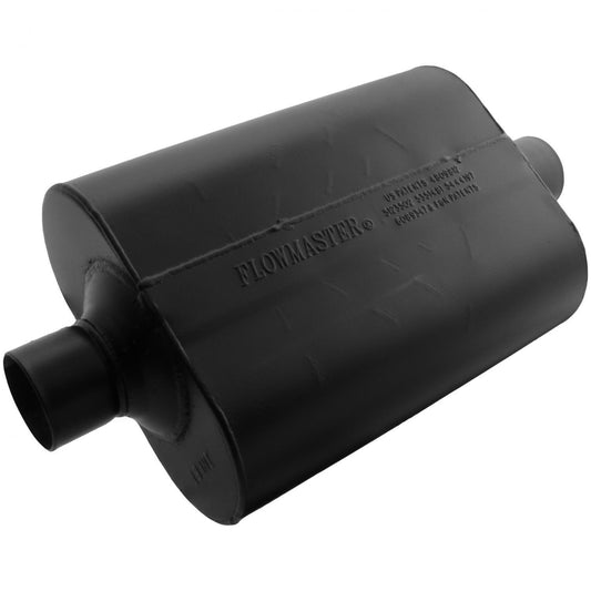 FLOWMASTER Super 40 Series Chambered Muffler Super 40 2.50 Center In 2.50 Center Out Aggressive Sound