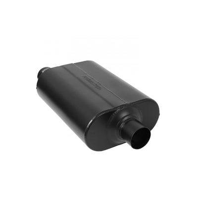 FLOWMASTER Super 40 Series Chambered Muffler Super 40 2.50 Offset In 2.50 Center Out Aggressive Sound