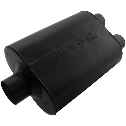 FLOWMASTER Super 40 Series Chambered Muffler Super 40 3.00 Center In 2.50 Dual Out Aggressive Sound