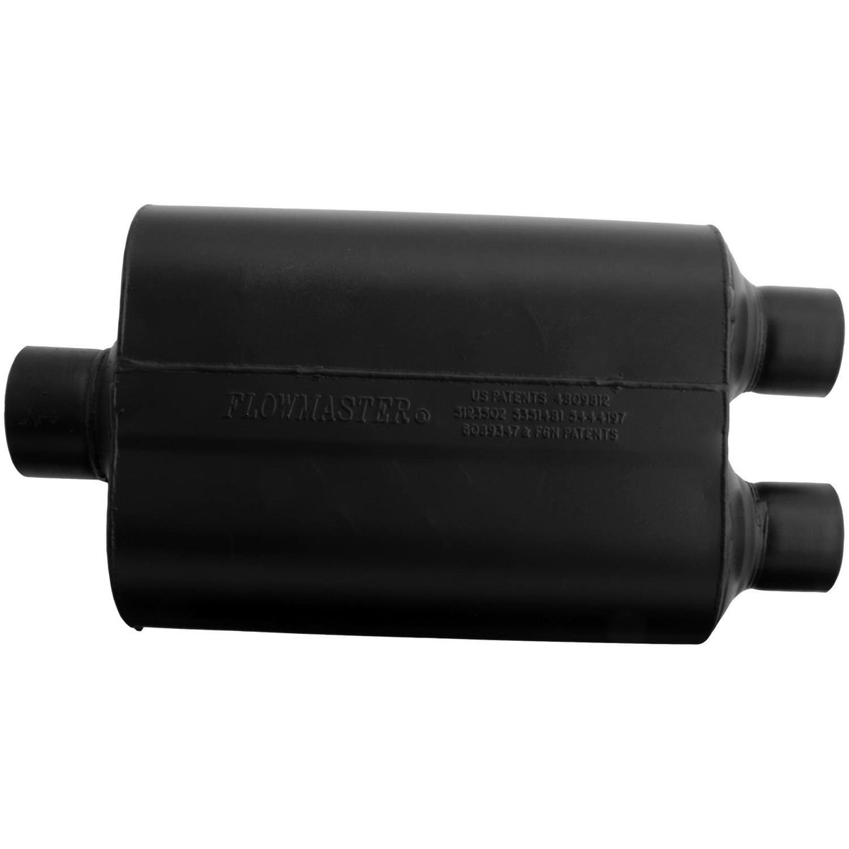 FLOWMASTER Super 40 Series Chambered Muffler Super 40 3.00 Center In 2.50 Dual Out Aggressive Sound