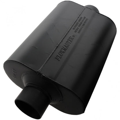 FLOWMASTER Super 40 Series Chambered Muffler Super 40 3.00 Center In 3.00 Center Out Aggressive Sound