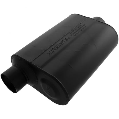 FLOWMASTER Super 40 Series Chambered Muffler Super 40 3.00 Offset In 3.00 Center Out Aggressive Sound