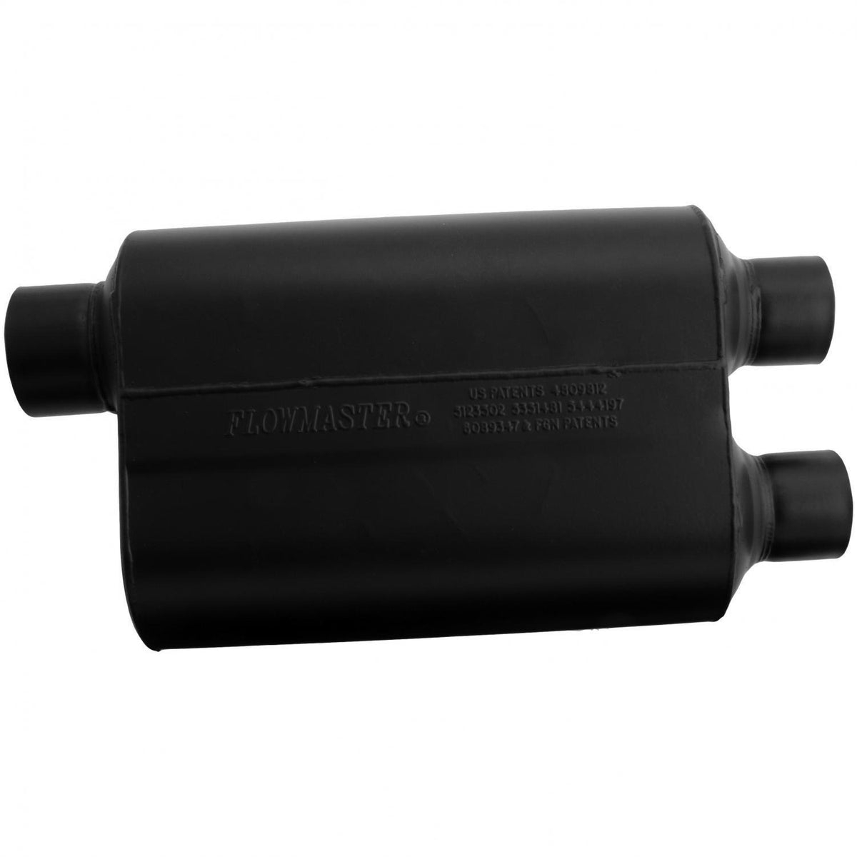 FLOWMASTER Super 40 Series Chambered Muffler Super 40 3.00 Offset In 2.50 Dual Out Aggressive Sound