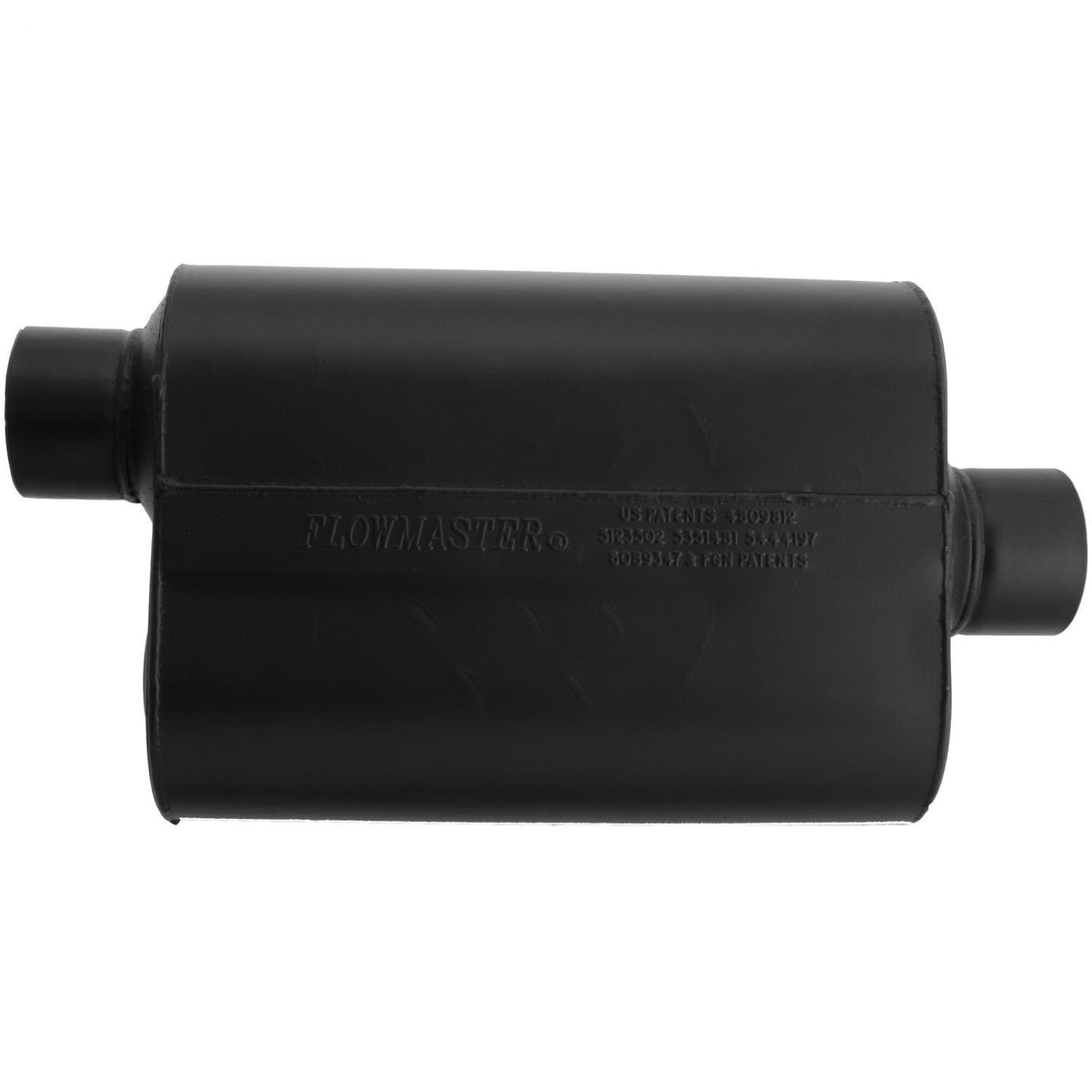 FLOWMASTER Super 40 Series Chambered Muffler Super 40 3.00 Offset In 3.00 Center Out Aggressive Sound