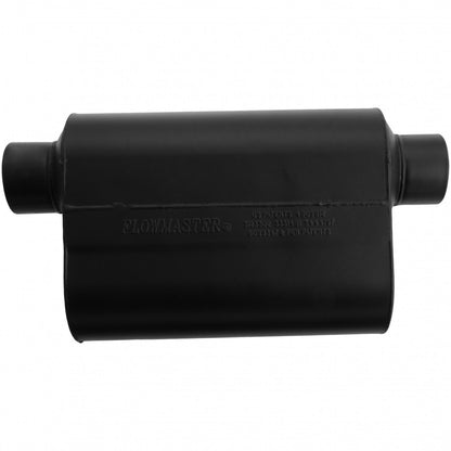 FLOWMASTER Super 40 Series Chambered Muffler Super 40 3.00 Offset In 3.00 Same Side Out Aggressive Sound
