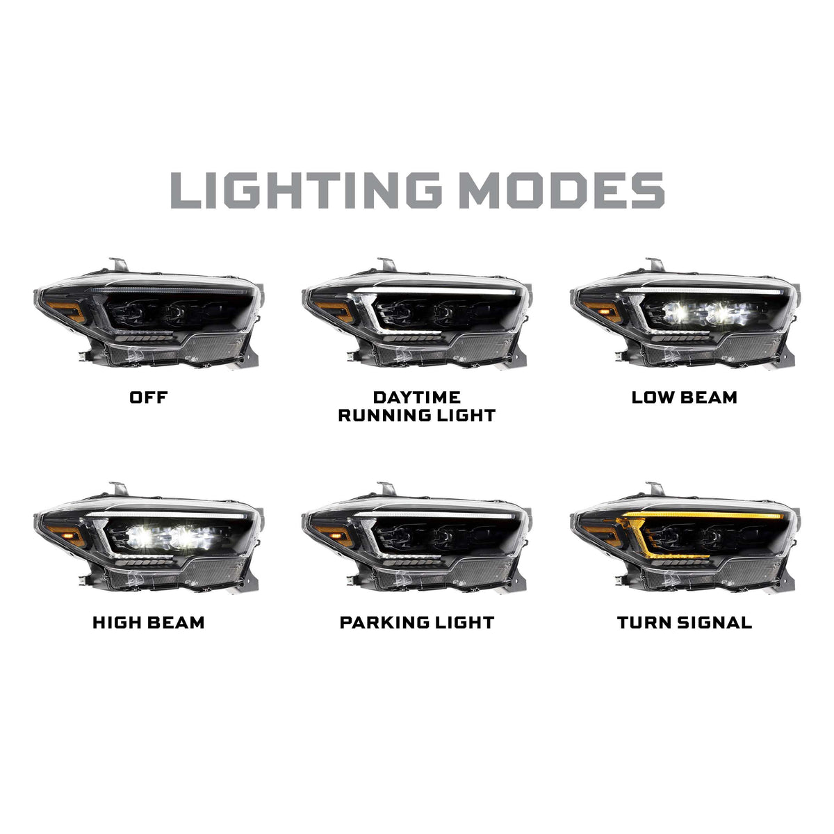 Morimoto XB Evo Hybrid Headlights: Toyota Tacoma (16-23 / Set) product image 4