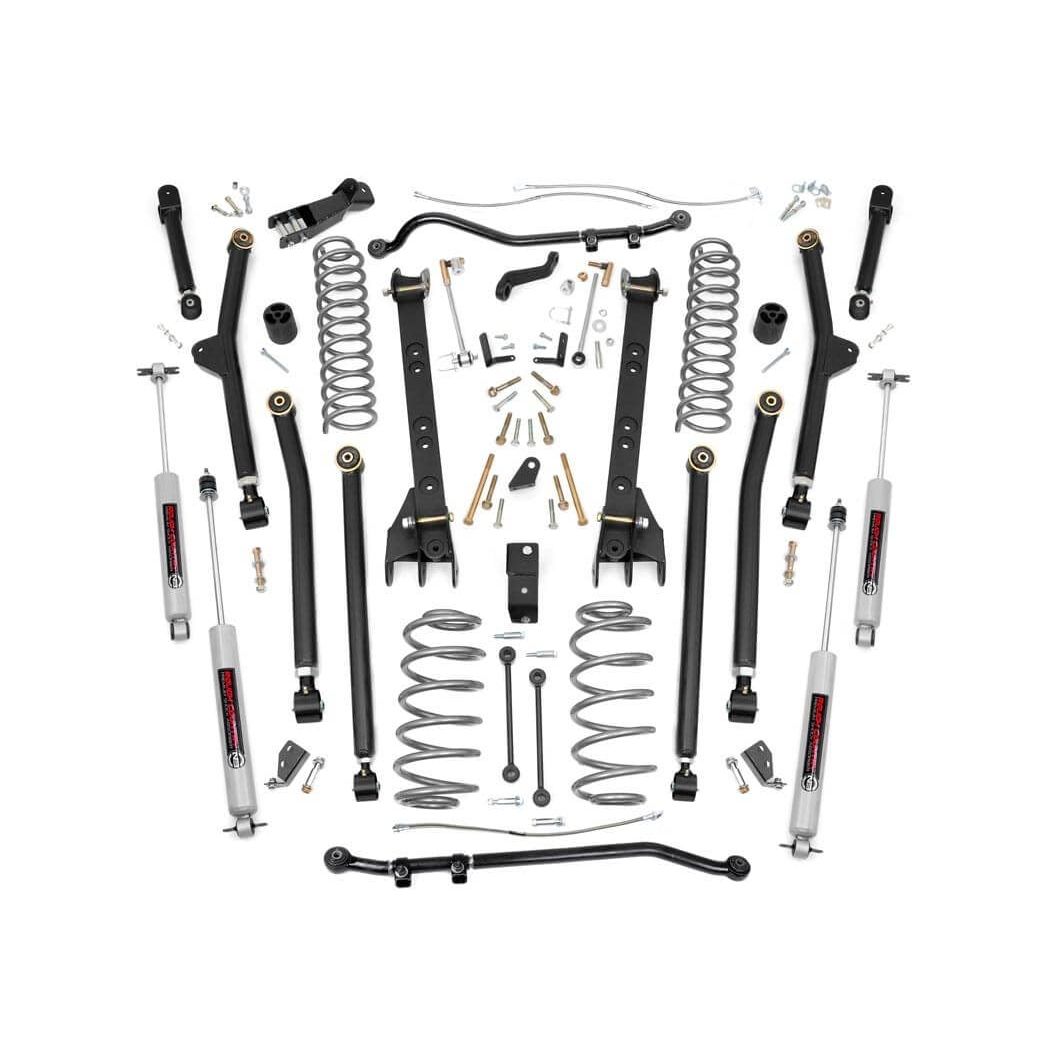 ROUGH COUNTRY 4 Inch Lift Kit | Long Arm | Jeep Wrangler TJ 4WD (1997-2006) | 66330