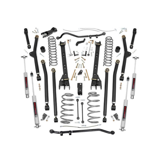 ROUGH COUNTRY 4 Inch Lift Kit | Long Arm | Jeep Wrangler Unlimited 4WD (2004-2006) | 63830