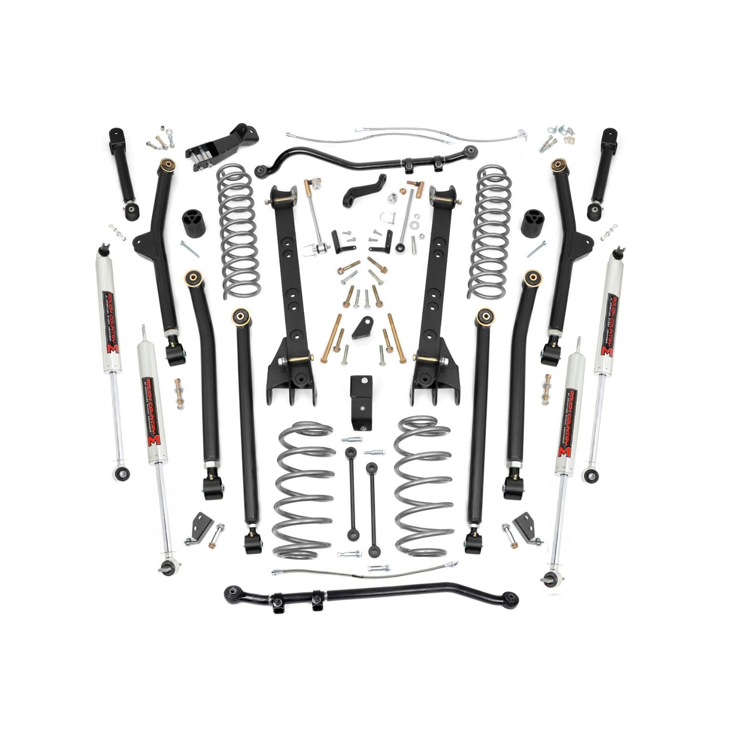 ROUGH COUNTRY 4 Inch Lift Kit | Long Arm | M1 | Jeep Wrangler TJ 4WD (1997-2006) | 66340