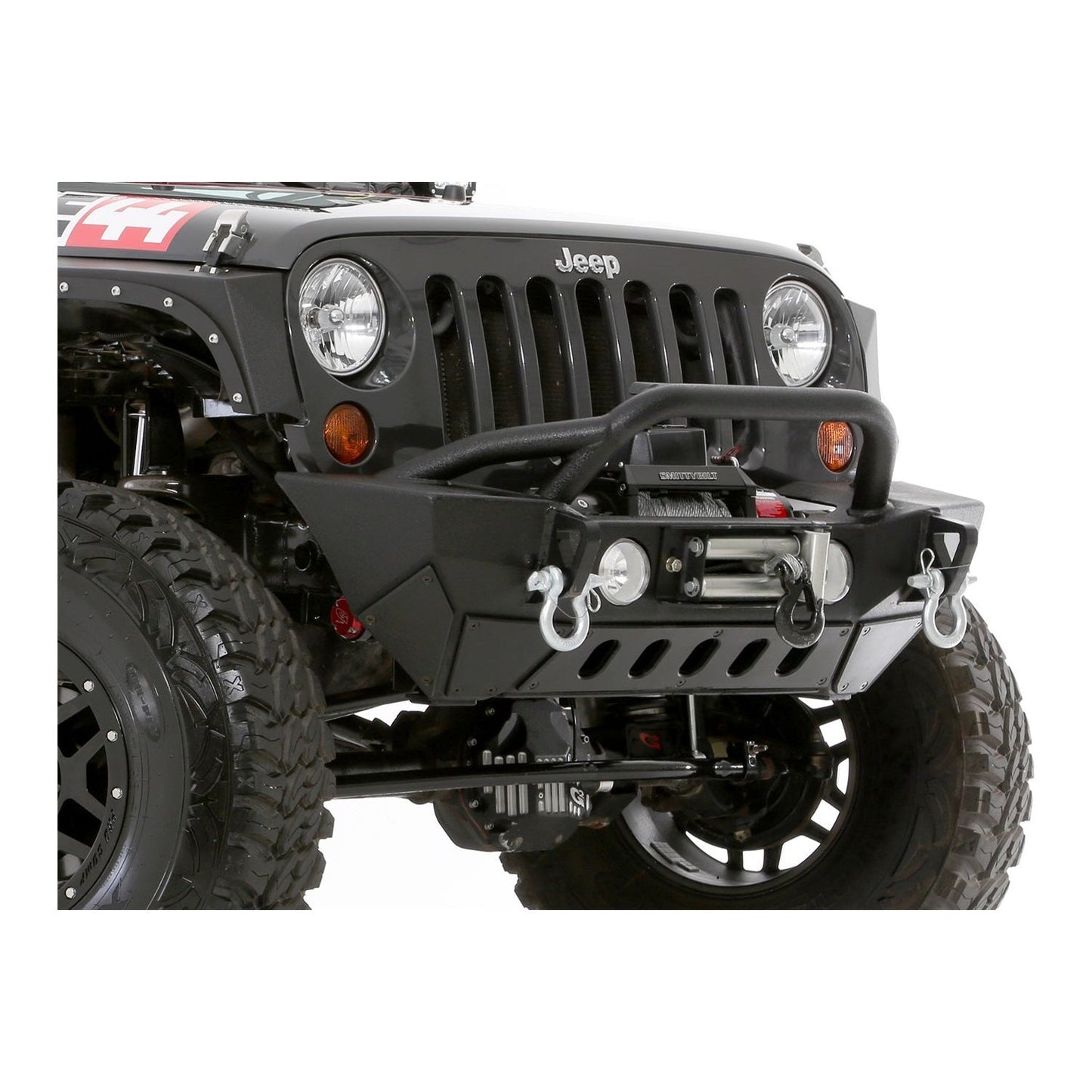 SMITTYBILT | XRC Fairlead 4-Way Roller Rated Line Pull 9,500Lbs 4,309kgs Single-line Remote Control Winch Gen2  Smittybilt |97495