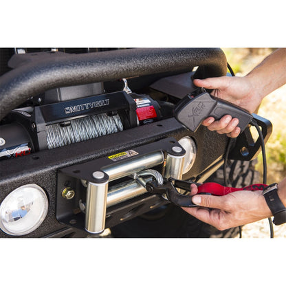 SMITTYBILT | XRC Fairlead 4-Way Roller Rated Line Pull 9,500Lbs 4,309kgs Single-line Remote Control Winch Gen2  Smittybilt |97495