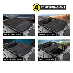 SMITTYBILT | Cloak Extended Mesh Top 2018-2020 Jeep Wrangler 4 Door Only Smittybilt |97500