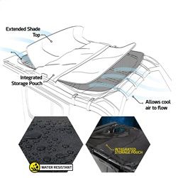 SMITTYBILT | Cloak Extended Mesh Top 2018-2020 Jeep Wrangler 4 Door Only Smittybilt |97500