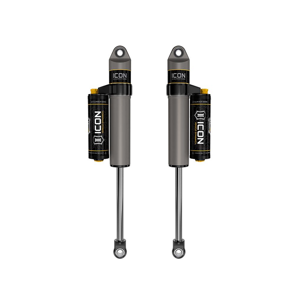 ICON VEHICLE DYNAMICS | 2009-2024 Ford F-150 2004-2008 Ford F-150 4WD 0-1 Inch Lift Rear V.S. 2.5 Aluminum Series Shock Absorbers Piggyback Reservoir W/ CDCV Pair Icon Vehicle Dynamics | 97720CP