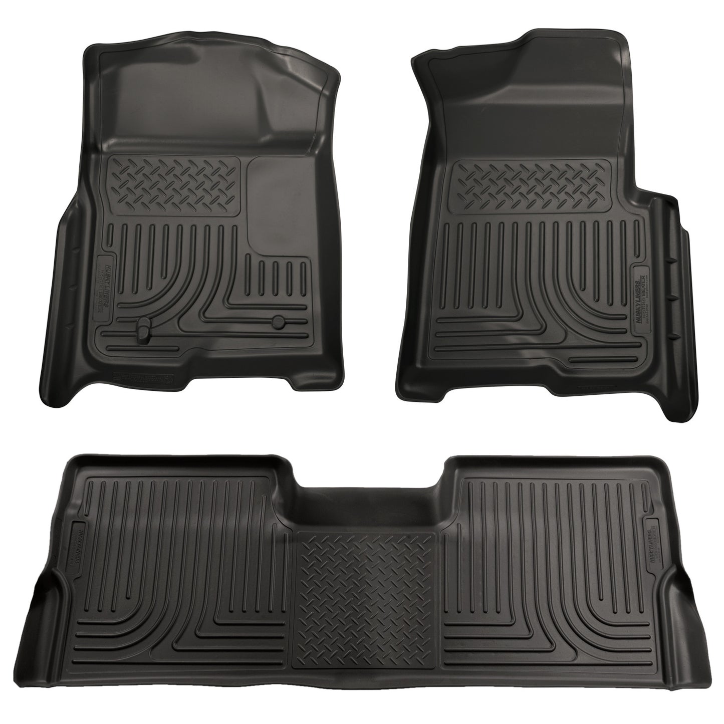 Husky Liners | Weatherbeater Front & 2nd Seat Floor Liners (Footwell Coverage) For 2008-2010 F-250/F-350 Super Duty Husky Liners | 98391