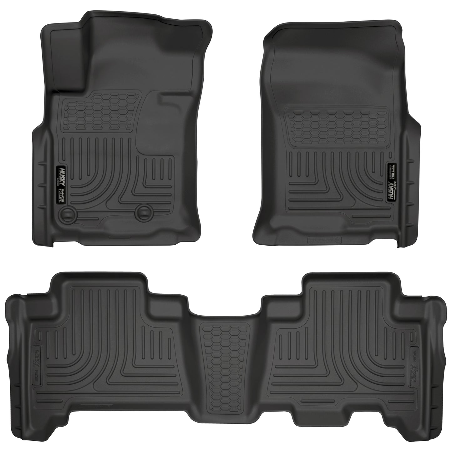 Husky Liners | Weatherbeater Front & 2nd Seat Floor Liners For 2010-2013 GX460/4Runner Husky Liners | 98571 in black