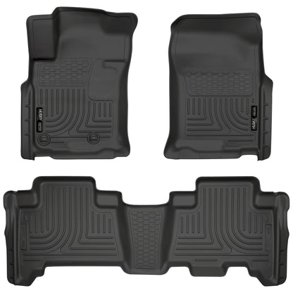 Husky Liners | Weatherbeater Front & 2nd Seat Floor Liners For 2010-2013 GX460/4Runner Husky Liners | 98571 in black